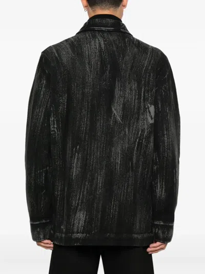 Avant Toi Merino-blend Jacket In Black