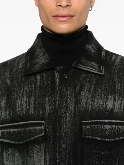 Avant Toi Merino-blend Jacket In Black