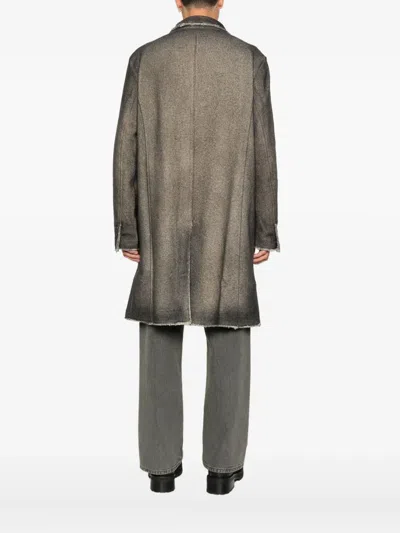 Avant Toi Front-button Coat In Brown