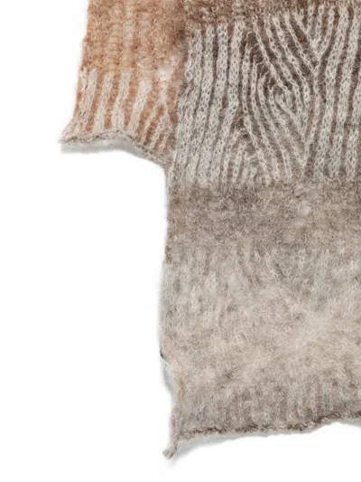 Kangra Cashmere Patterned-jacquard Scarf In Neutral