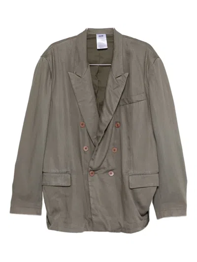 Magliano Peak-lapel Double-breasted Blazer In Gray