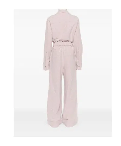 Jil Sander Women Wool Blend Jumpsuit In Pink