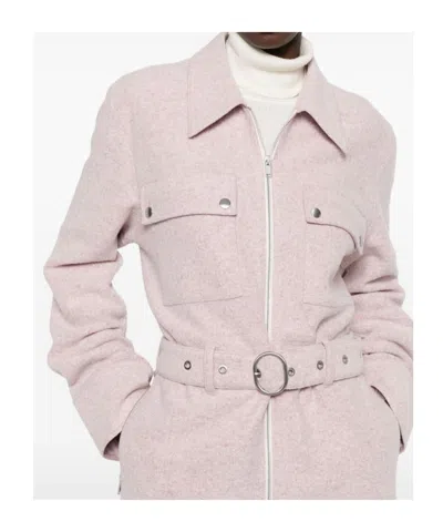 Jil Sander Women Wool Blend Jumpsuit In Pink