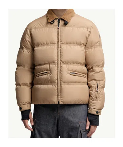 Moncler Grenoble Medium Beige Yunnan Jacket In Brown