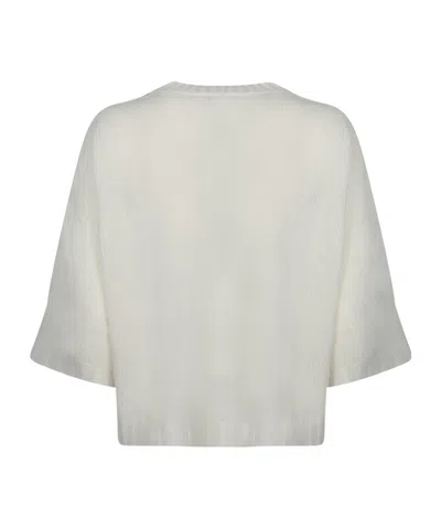 Fabiana Filippi Crew Neck Sweater In White