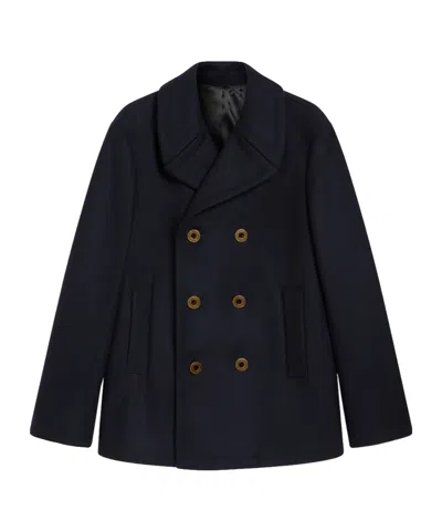 Pence Double-breasted Blazer In Black