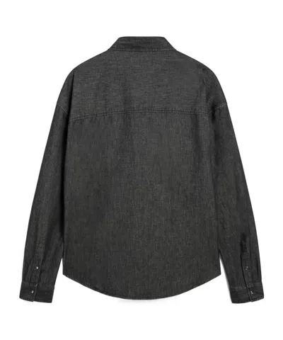 Pence Denim Shirt In Black