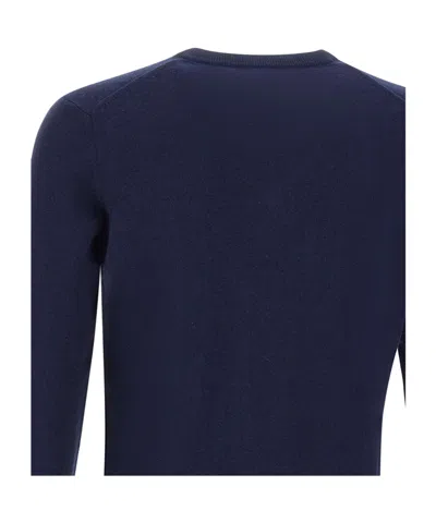 Kangra Cashmere V-neck Ribbed Sweater In Black