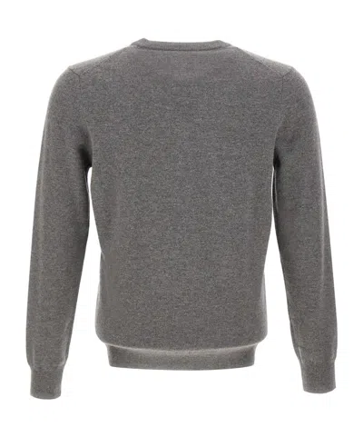 Kangra Cashmere Long-sleeved Sweater In Gray