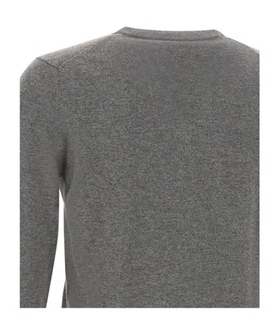 Kangra Cashmere Long-sleeved Sweater In Gray