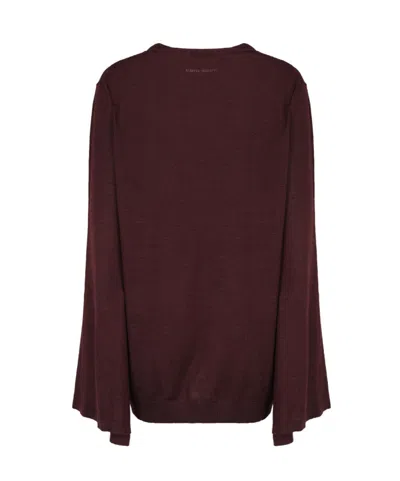 Alberta Ferretti Long Sleeve Knit Shirt Regular Fit In Black