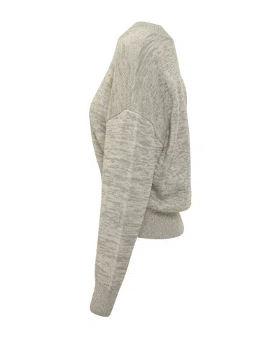 Isabel Marant Long-sleeved Sweater In Brown