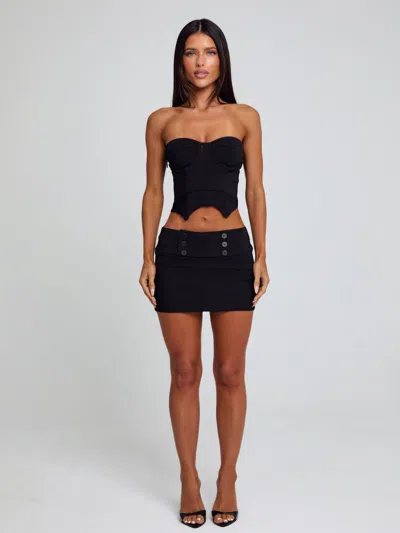 Outcast Ellis Corset Top Black In Black