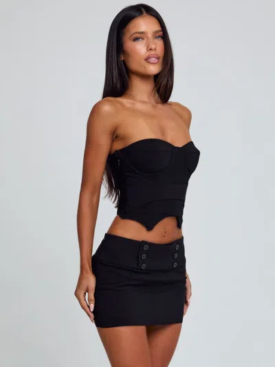 Outcast Ellis Corset Top Black In Black