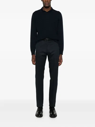 Corneliani Wool Sweater In Blue
