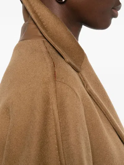 Max Mara Coats Brown In Brown