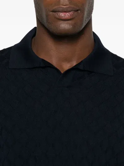 Corneliani Wool Sweater In Blue