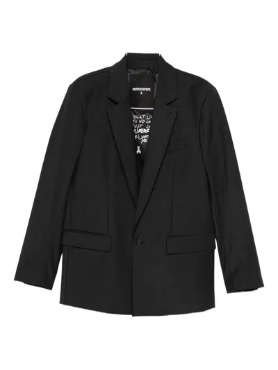 Patrizia Pepe (im)perfection Blazer In Black