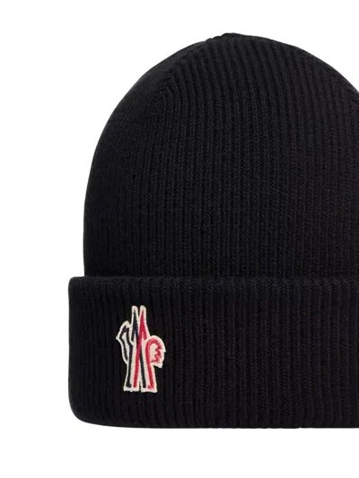 Moncler Relaxed Style Ribbed Cuff Hat In Animal Print