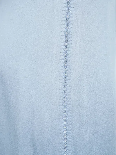 Forte Forte Tailored Blue Trousers With Subtle Pleats And Smooth Finish In Blue