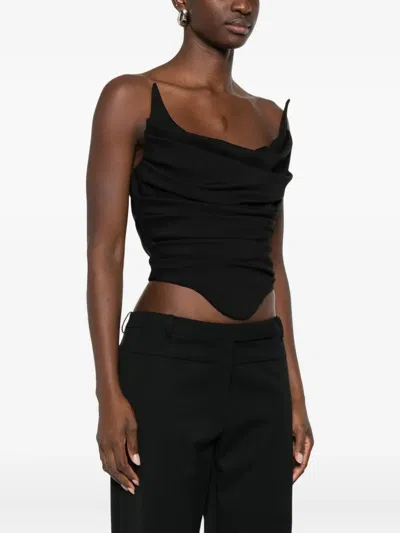 Giuseppe Di Morabito Square-neck Top In Black