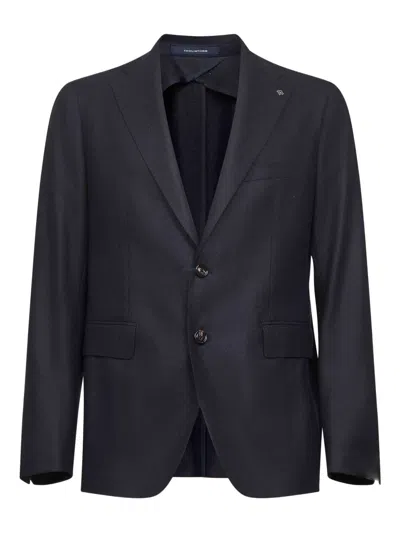 Tagliatore Single-breasted Blazer In Blue
