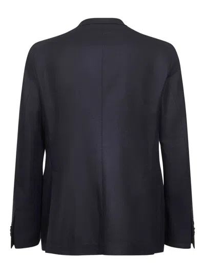 Tagliatore Single-breasted Blazer In Blue
