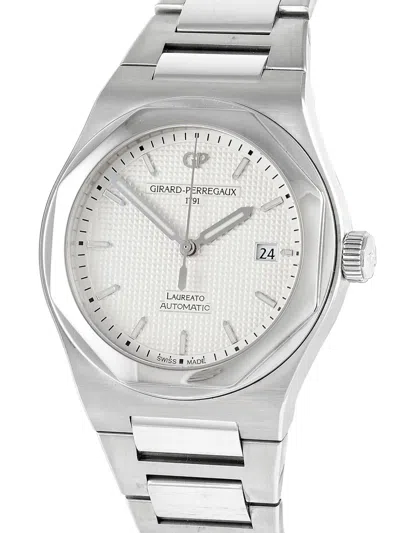 Pre-owned Girard-perregaux 2016 Laureato Heritage 41mm In White
