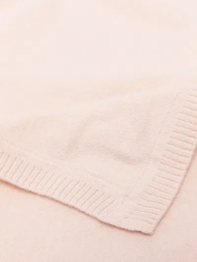 Il Gufo Logo-embroidered Blanket In Pink