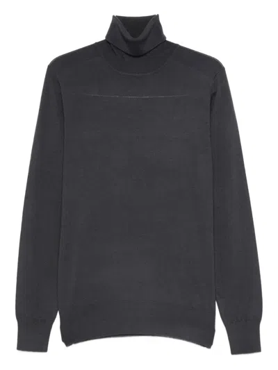 Patrizia Pepe Fine-knit Jumper In Gray