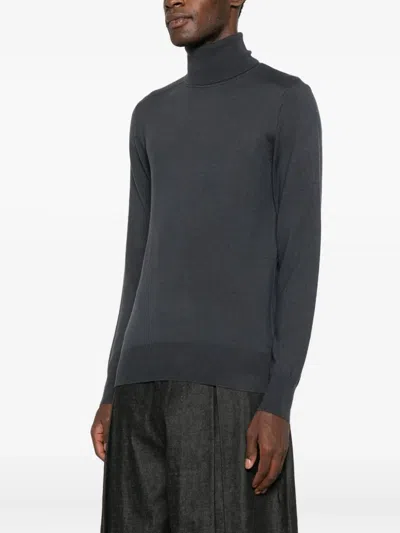 Patrizia Pepe Fine-knit Jumper In Gray