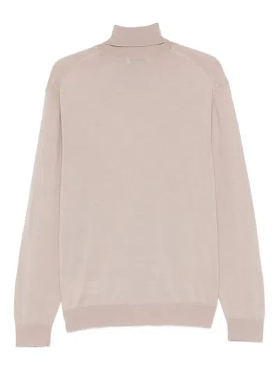 Manuel Ritz Wool Roll-neck Sweater In Neutral