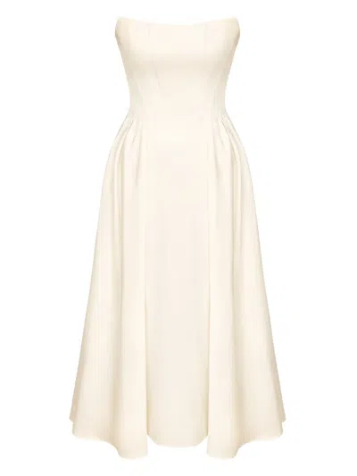 紧身胸衣式中长连衣裙