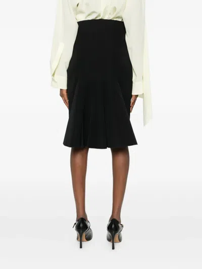 Marni Asymmetric Midi Skirt In Black