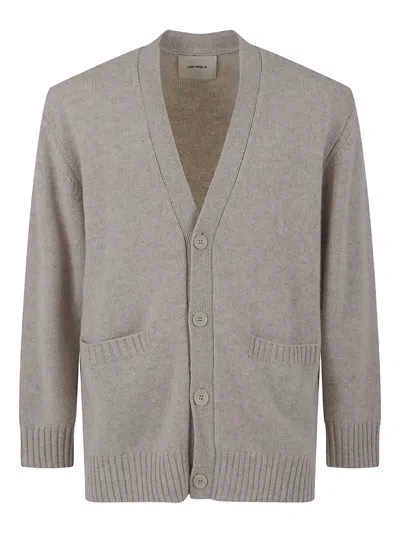 Lisa Yang Pocketed Buttoned Cardigan In Neutral