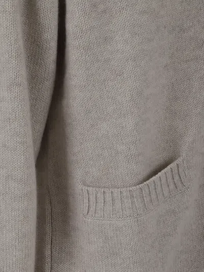 Lisa Yang Pocketed Buttoned Cardigan In Neutral