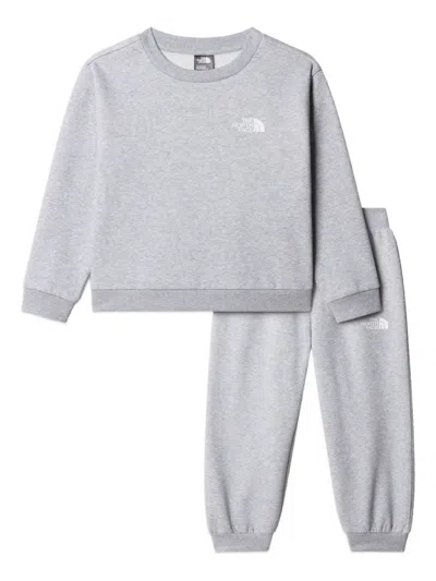 The North Face Logo-print Tracksuit In Gray