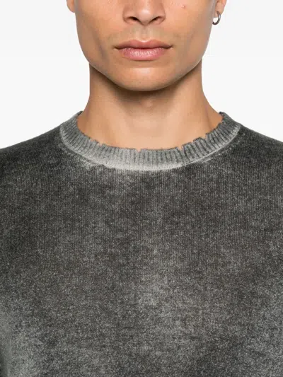 Avant Toi Cashmere Crew-neck Sweater In Gray