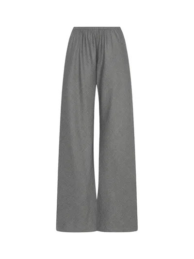 The Row Gala Virgin Wool Trousers In Gray