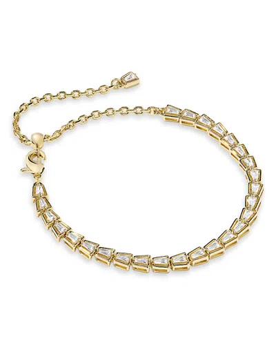 Kendra Scott Cubic Zirconia 14k Gold Plated Over Brass Bella Tennis Bracelet