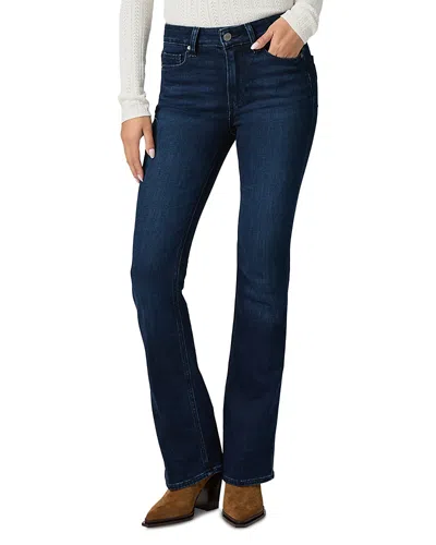 Paige High Rise Manhattan Petite Bootcut Jeans In Manifesto In Blue