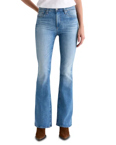 Ag Farrah Mid Rise Bootcut Jeans In 18 Years Bisou In Blue