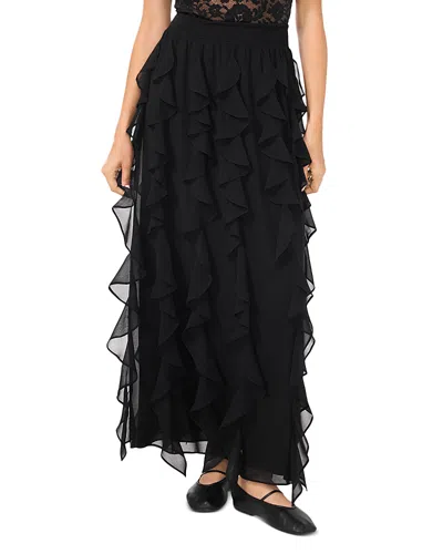 1.state Corkscrew Maxi Skirt In Black