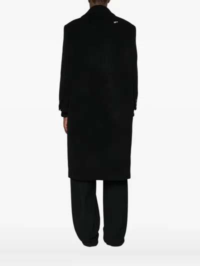 Ader Error Button Flap-pocket Coat In Black