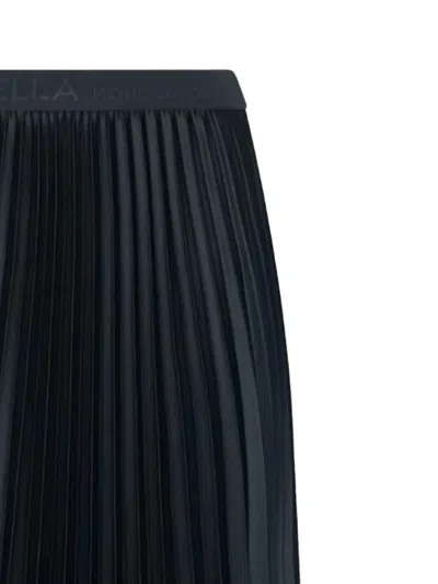 Marella Pontiac Plissé-pleated Midi Skirt In Black
