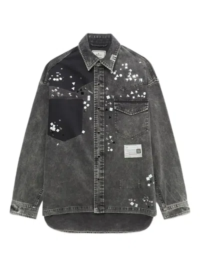 Miharayasuhiro Denim Shirt In Gray