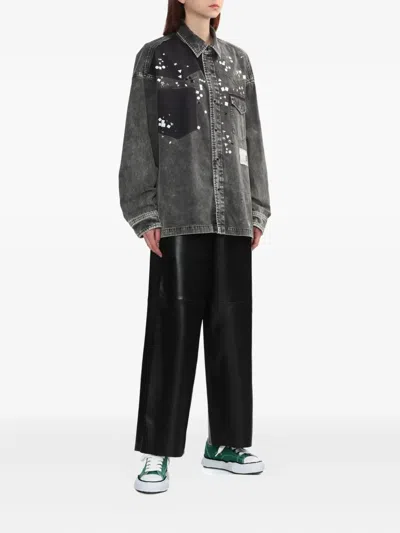 Miharayasuhiro Denim Shirt In Gray