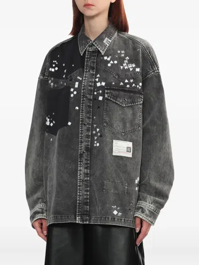 Miharayasuhiro Denim Shirt In Gray