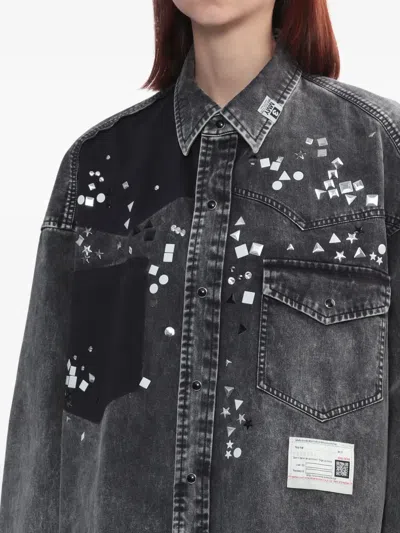 Miharayasuhiro Denim Shirt In Gray