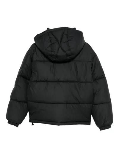 Hugo Boss Detachable-hood Puffer Jacket In Black
